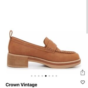Crown Vintage Tan Leather Loafers